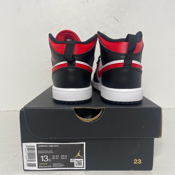 Nike Air Jordan 1 Retro Mid PS “Bred Toe” 2022 - Picture 4 of 4